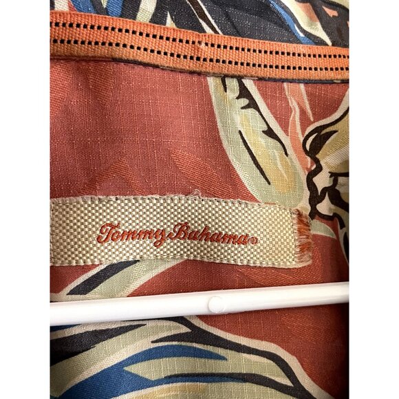 Tommy Bahama 100% Silk Men's Tropical Bird of Paradise Hawaiian Shirt XXL/TTG - Picture 2 of 12